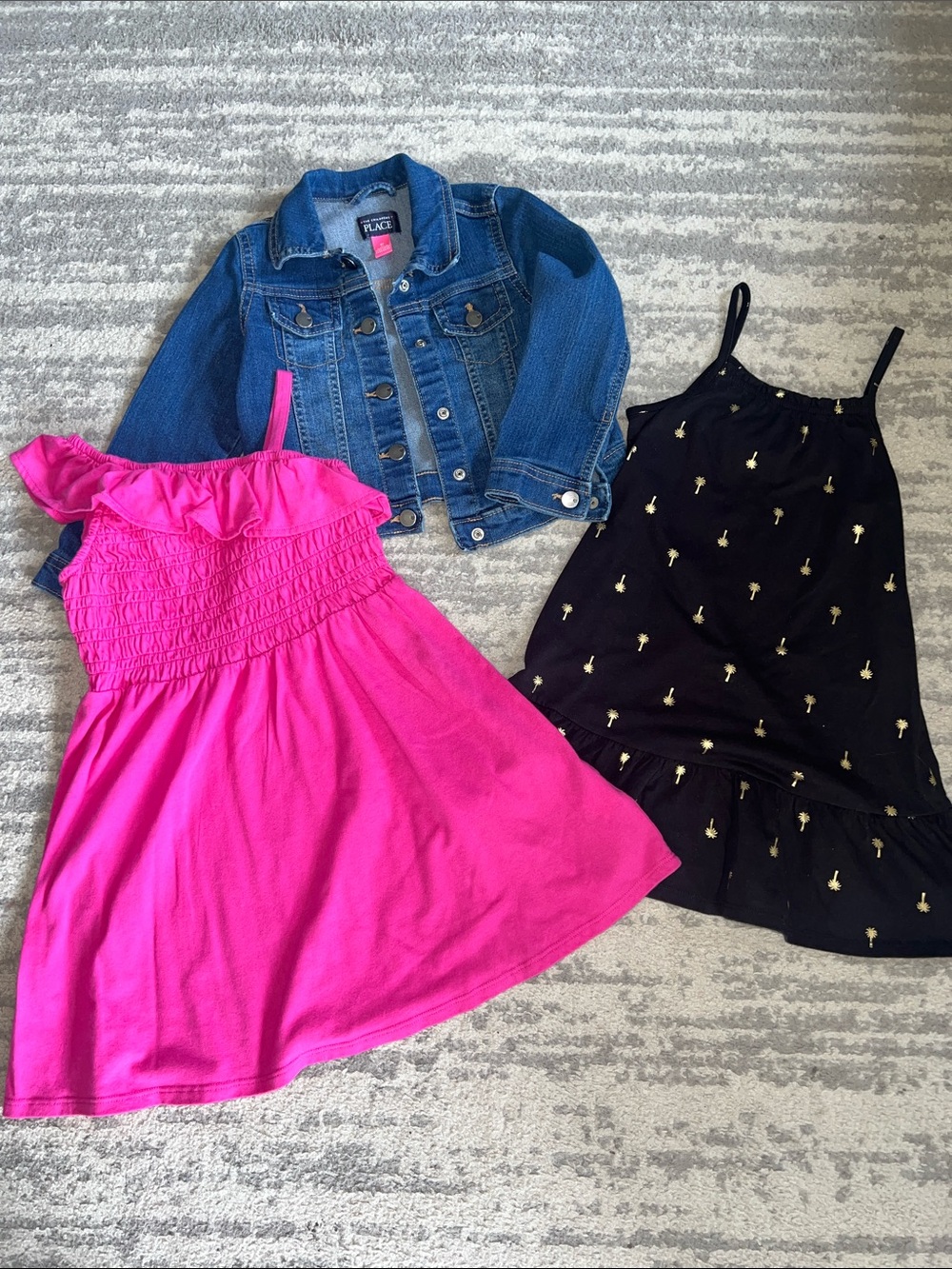 Children’s Place Dresses and Denim Jean Jacket Bundle